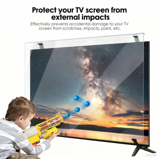 📺 Protection d’écran TV transparente